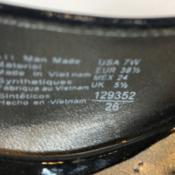 WIDE Dexter patent leather sling back wedge - Picture 5 of 7